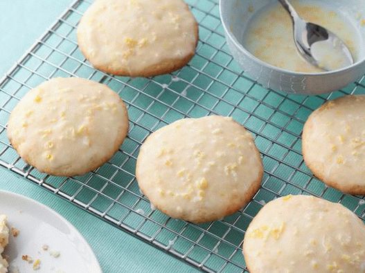 Foto galletas de limón con ricotta y glaseado de limón