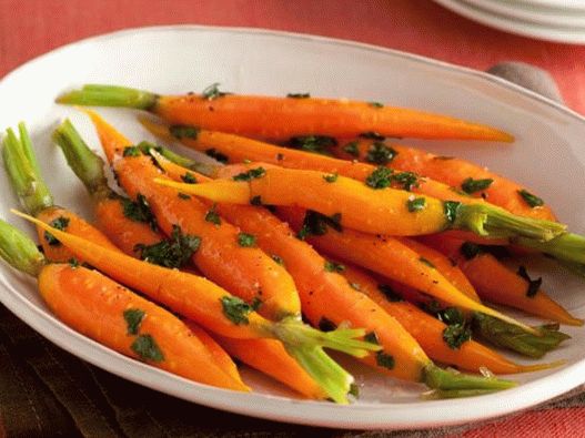 Zanahoria en glaseado de miel