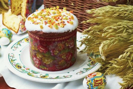 Pastel de Pascua en yemas