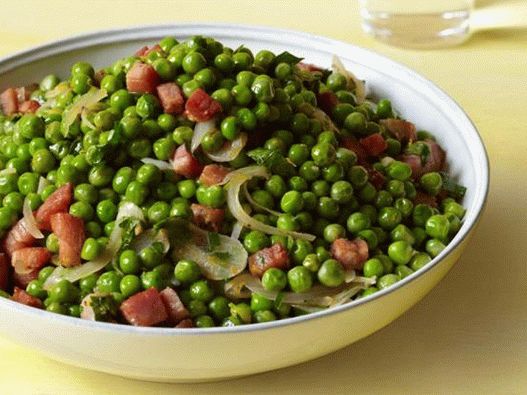 Guisantes de primavera con Pancetta
