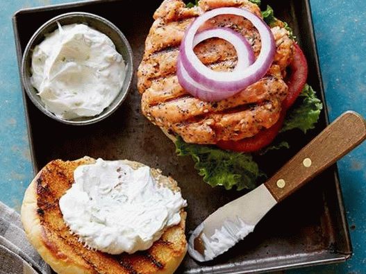 Hamburguesas de salmón