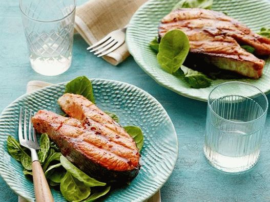 Filete de salmón con salsa Hoisin