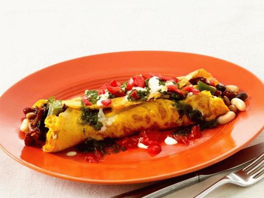 Foto del plato - Big burrito Tex-mex en tortilla
