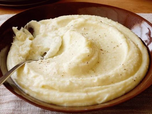 Fotografía de platos: puré de papas cremoso