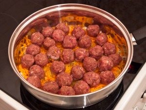 Pasta de albóndigas