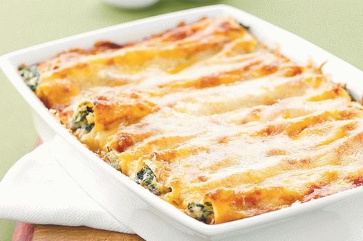 Foto de manicotti de espinacas