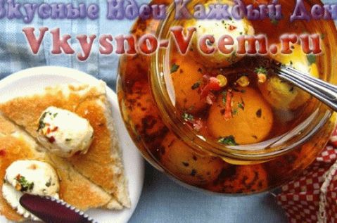 queso encurtido con especias