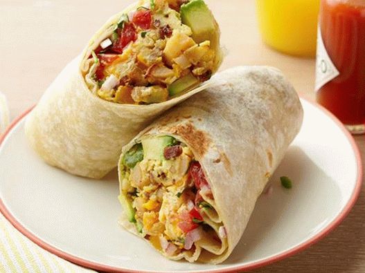 Fotografía de alimentos - Burrito para el desayuno