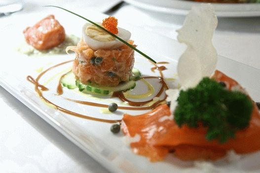 Foto de Millefolie con salmón irlandés salvaje ahumado