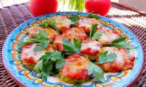 Mini pizzas de calabacín