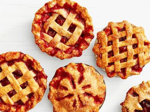 Mini pasteles de fotos con cereza