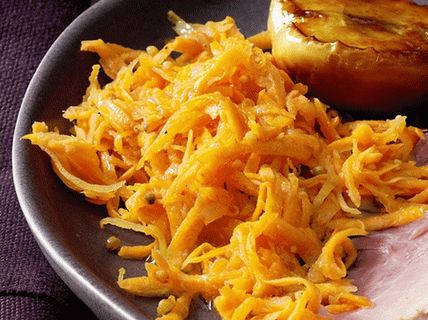 Foto de zanahorias guisadas en cítricos