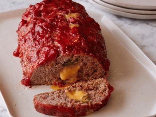 Foto Pan de carne con queso