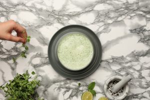 Sopa de menta y pepino