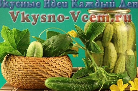 Pepinos enlatados con jugo de bayas