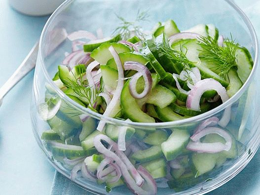 Foto ensalada de pepino