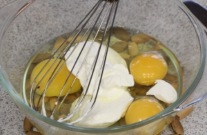 Tortilla con crema agria