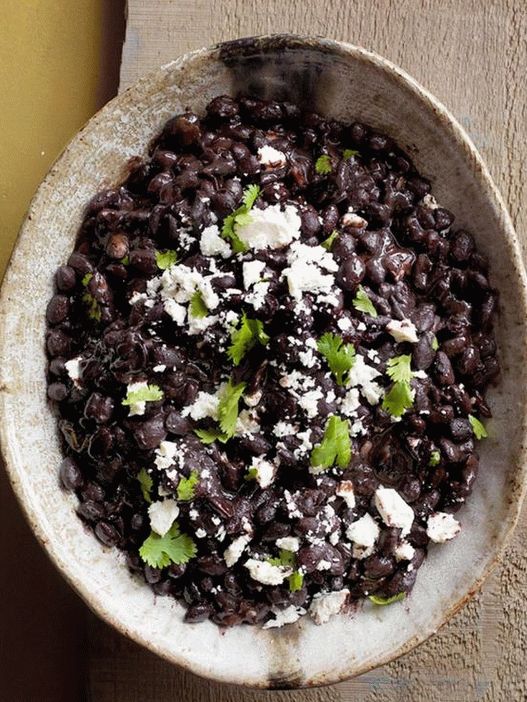 Foto del plato: excelentes frijoles negros cocidos