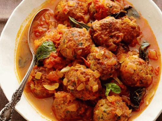 Foto del plato - Albóndigas guisadas en salsa marinara