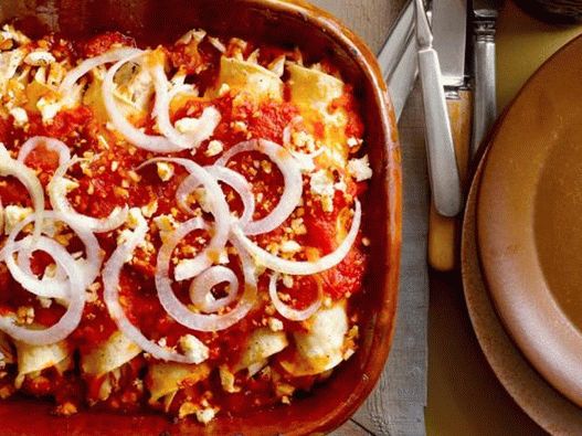Foto del plato - Enchilada suisas con pollo