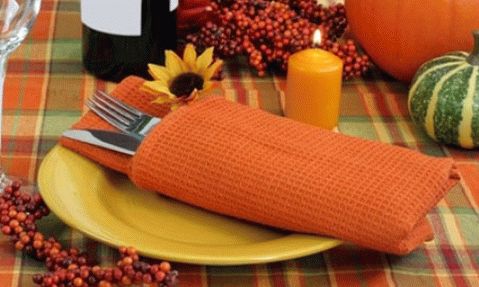 Configuración de la mesa de otoño: colores del otoño