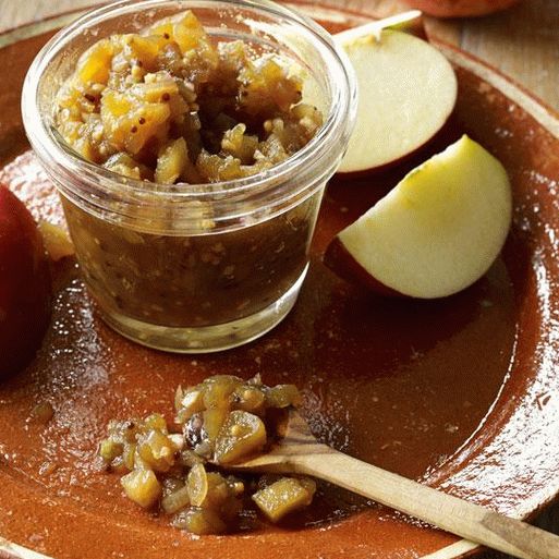 Chutney de manzana picante con fotos