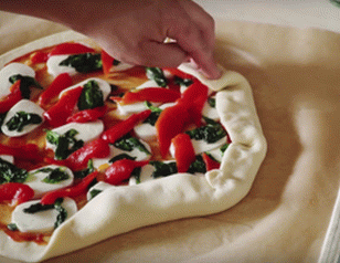 Rollo de pizza de verduras Stromboli - 1