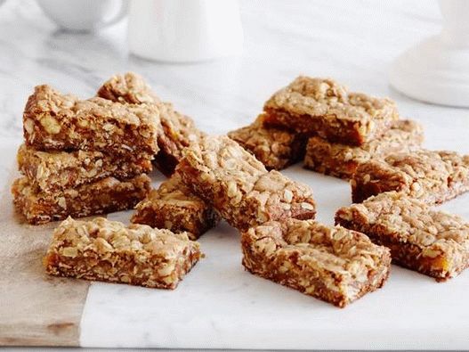 Barras de avena con albaricoque