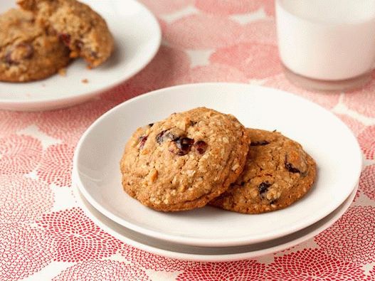 Foto galletas de avena con arándanos secos