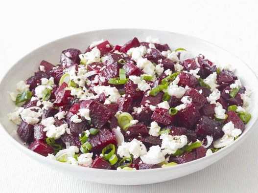 Foto de remolachas al horno con queso feta
