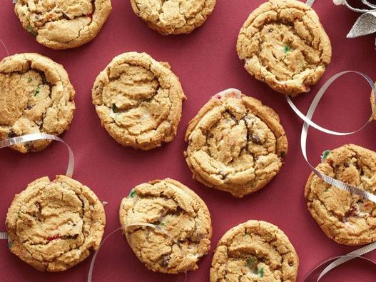 Foto galletas con trozos de chocolate y caramelo