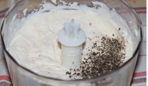 Pastel de queso con hígado