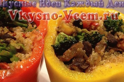 Pimiento relleno de verduras para el invierno