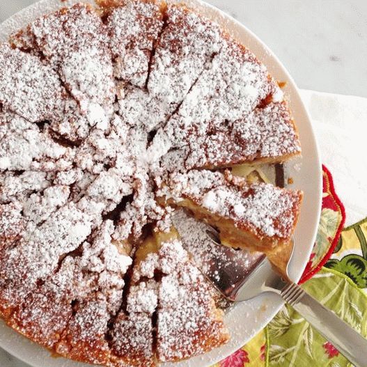 Photo Pie con manzanas y nueces