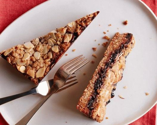 Crumble de cereza con avena para dos