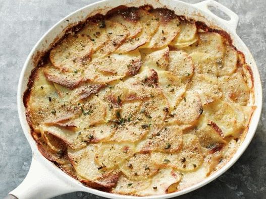 Patatas gratinadas con ajo