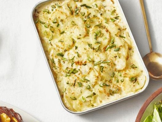 Gratinado de papas de primavera