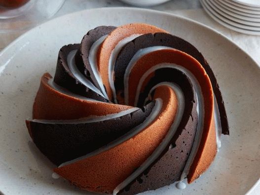 Foto del plato - Magdalena con espirales de chocolate y vainilla