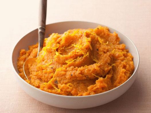 Foto de puré de camote con plátano