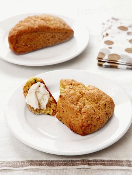 Scones con romero y chocolate