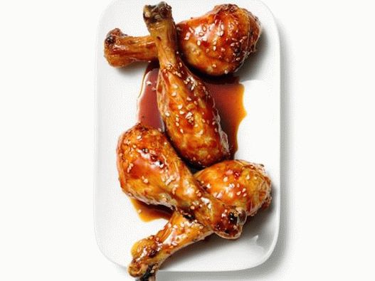 Muslos de pollo en salsa de miel