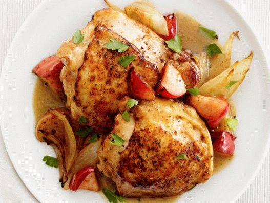 Muslos de pollo en el horno