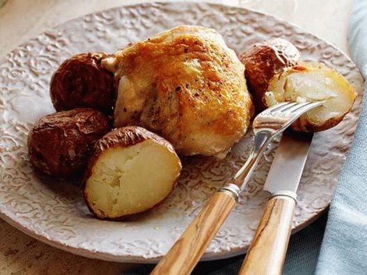 Papas al horno con ajo