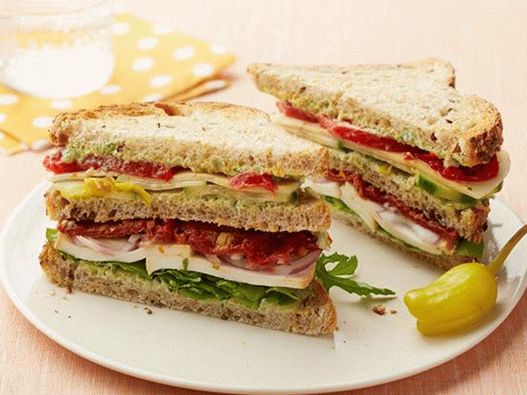 Sandwich Club Vegetariano