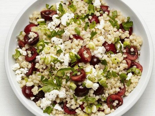 Cuscús israelí con cereza