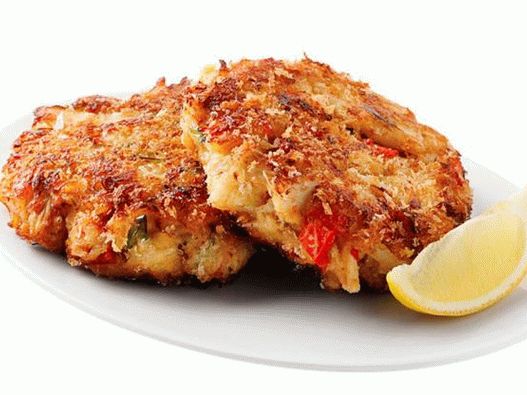 Tortas de cangrejo con corteza crujiente