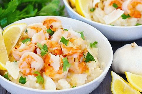 Foto de risotto de camarones