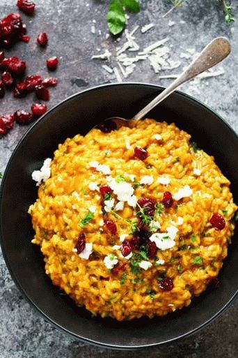 Foto de Risotto con Calabaza y Queso de Cabra