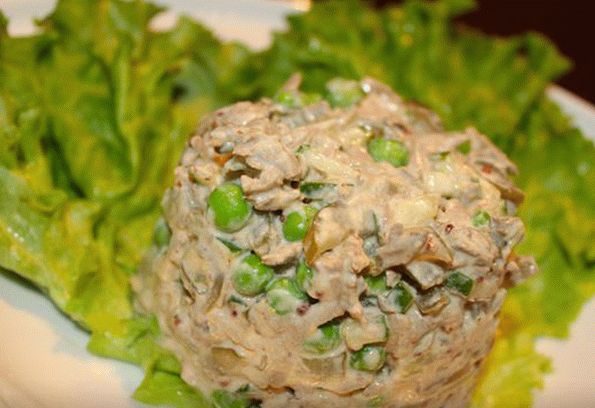 Ensalada de hígado de cordero