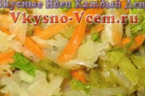 Ensalada de chucrut con nueces